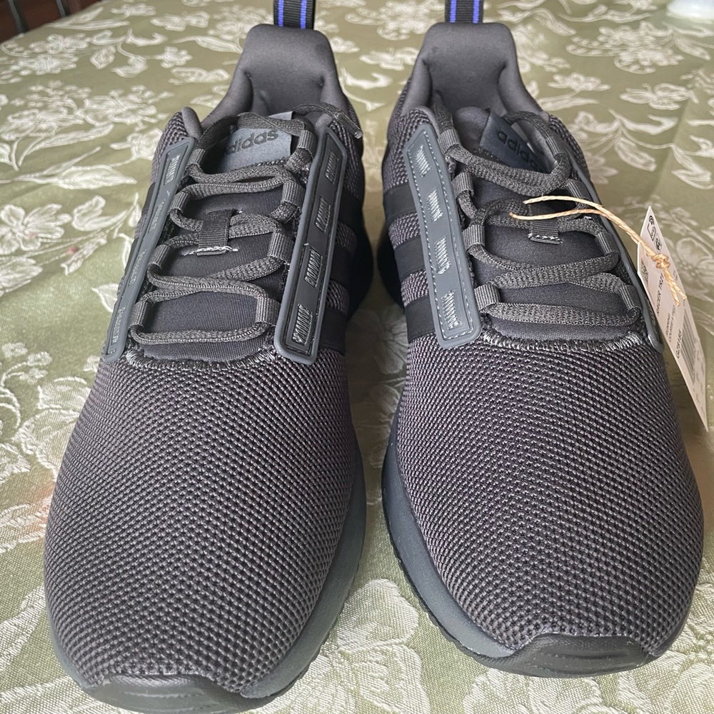 Adidas Black Athletic Shoes with Breathable Mesh New With Tags